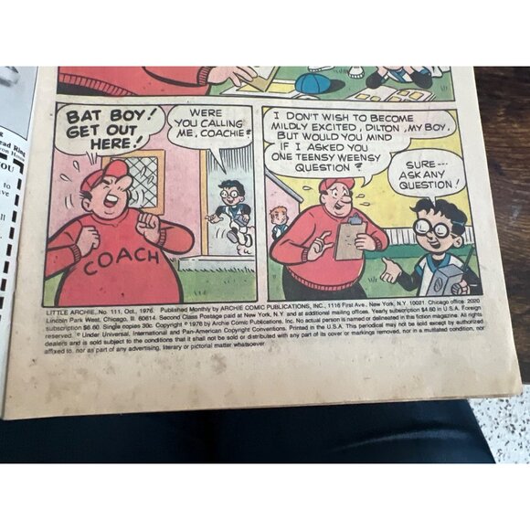 Little Archie #111 Comic October 1976 Vintage Archie Series Boarded Bagged - Picture 4 of 6